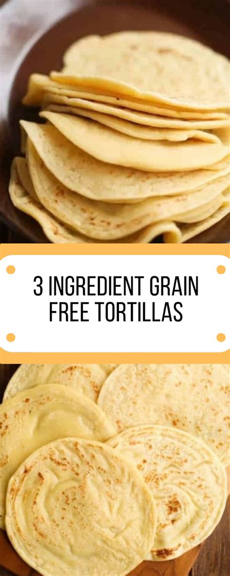 3 Ingredient Grain Free Tortillas Wonderfood Kitchen