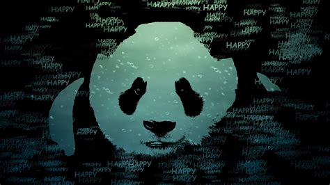 Panda illustration, panda, happy HD wallpaper | Wallpaper Flare