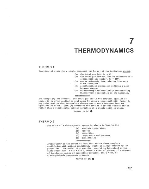 Thermodynamics Review Problems For Practice And Formula Reference 7