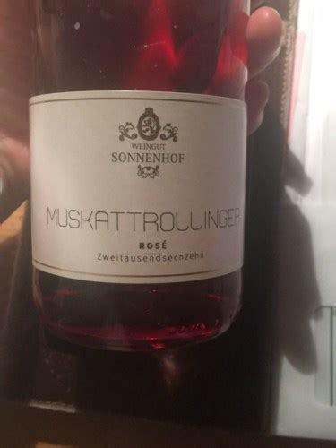 Weingut Sonnenhof Muskattrollinger Ros Vivino Us