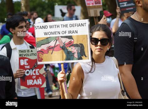 London 16th September 2023 Women Life Freedom Protesters Mark The