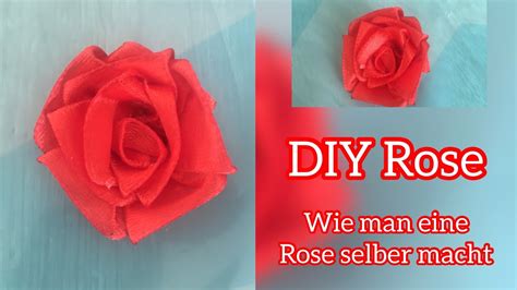 Einfache Rose Selber Machen Do It Yourself Ribbon Rose Satinband