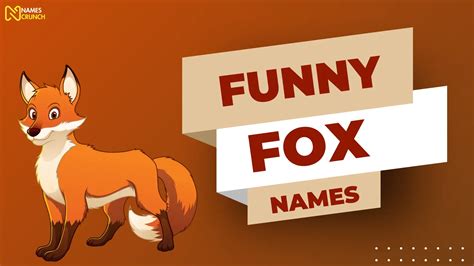 920+ Cool & Funny Fox Names - Names Crunch