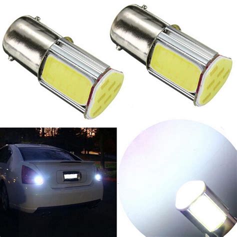 Cheap 2Pcs 12v 1156 1157 P21w 15s 5W Led COB Auto Brake Light Car Led