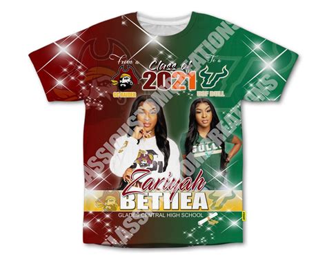 Custom 3d Sublimation Graduation T Shirts Etsy