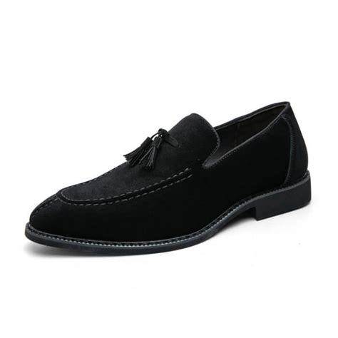 Chaussures cuir homme chaussures derby en cuir élégantes Le noir