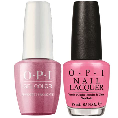 Opi Gelcolor Matching Lacquer Aphrodites Pink Nightie G01 Gel Nail