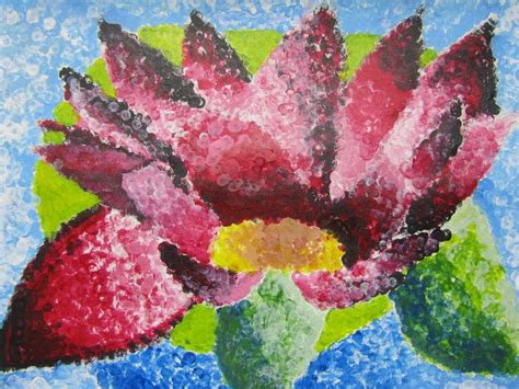 Pointillism flowers (high school art at wise academy) | High school art ...