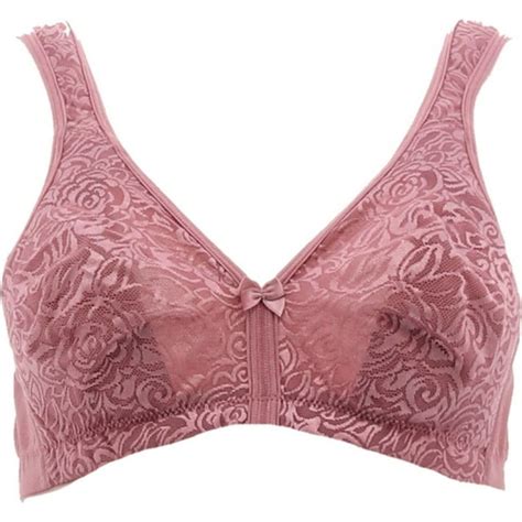 Breezies Wild Rose Seamless Wirefree Support Bra Feminine Style With Ultimair Cup