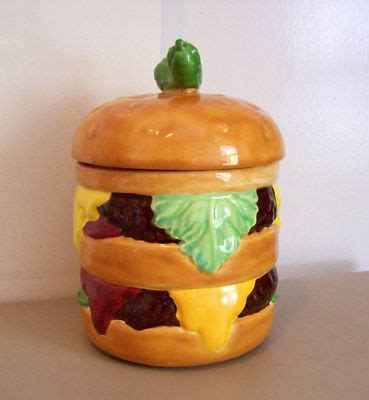 DOUBLE HAMBURGER COOKIE JAR | #153287234