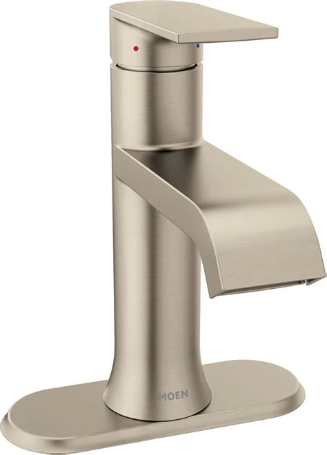 Buy Moen Genta LX Brushed Nickel One Handle Single Hole Modern Bathroom