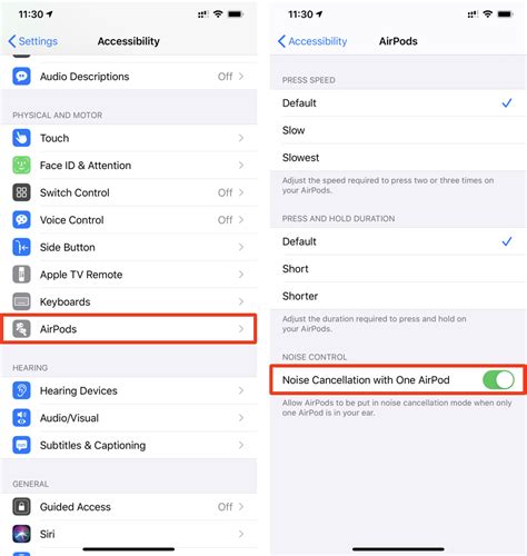 How to Enable Noise Cancellation on Single AirPod