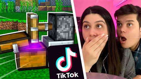 Truques Virais Do Tiktok No Minecraft Que V O Explodir Sua Mente Youtube