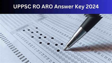 UPPSC RO ARO Answer Key 2024 यह चक कर आरओ एआरओ परकष क