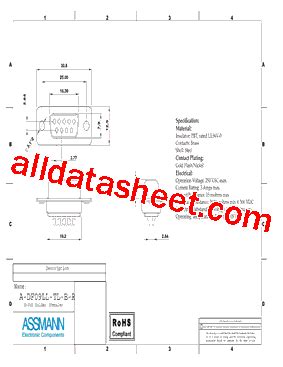 A Df Ll Tl B R Datasheet Pdf Assmann Electronics Inc