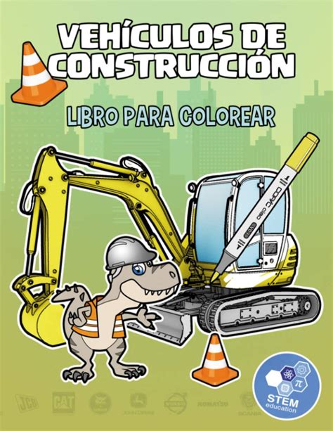 Buy Veh Culos De Construcci N Libro Para Colorear Libro Recotable