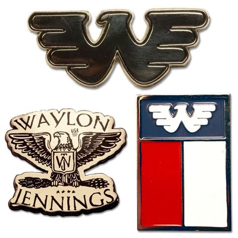 Waylon Jennings Merch Co Waylon Jennings Flying W Lapel Pin Set Ideias De Tatuagens Tatuagens