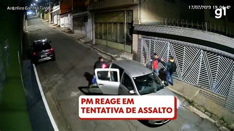 V Deo Pm A P Reage A Assalto Ap S Ter Arma Apontada Para A Cabe A E