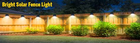 FLITI Brighter Solar Fence Lights RGB 8 Colors Dusk To Dawn Deck Light