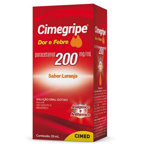 Cimegripe Dor E Febre Mg Ml Caixa Frasco Conta Gotas Ml