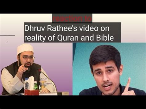 Reaction To Dhruv Rathee S Video On Reality Of Quran And Bible Mufti