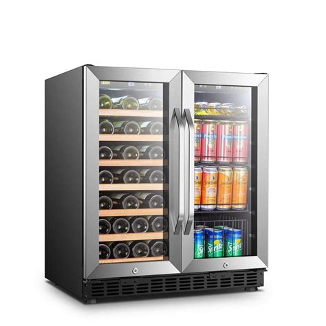 Reviews For Lanbo Wine Refrigerator 30 In Dual Zone 33 Bottle 70 Can Beverage And Wine Cooler