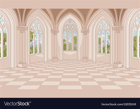 Castle hall Royalty Free Vector Image - VectorStock