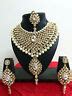 Indian Bollywood Style Fashion Gold Plated Bridal Jewelry Necklace Set