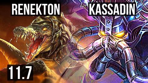 Renekton Vs Kassadin Mid 10 1 2 6 Solo Kills Legendary 1 0m