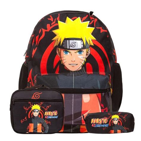 Bolsa Escolar Masculina Naruto Uzumaki Juvenil Refor Ada Toys U