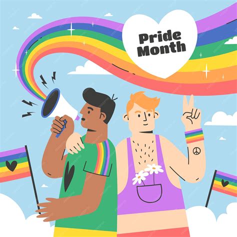 Premium Vector Flat Illustration For Lgbtqi Pride Month Celebration