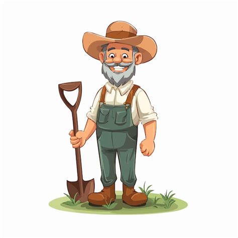 Ilustraci N Vectorial De Dibujos Animados De Personajes De Agricultores