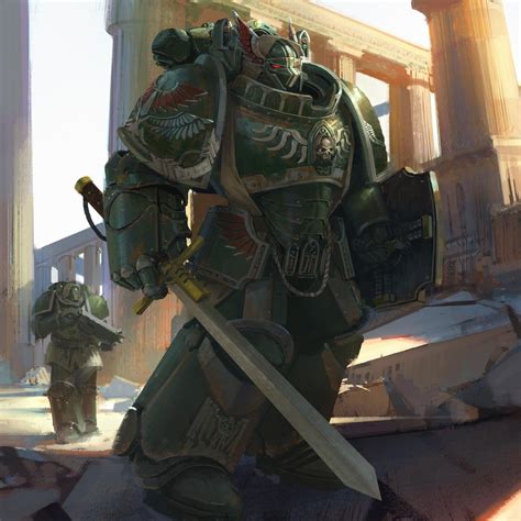 Space Marine By Hammk Warhammer 40k Warhammer Warhammer 40k Artwork