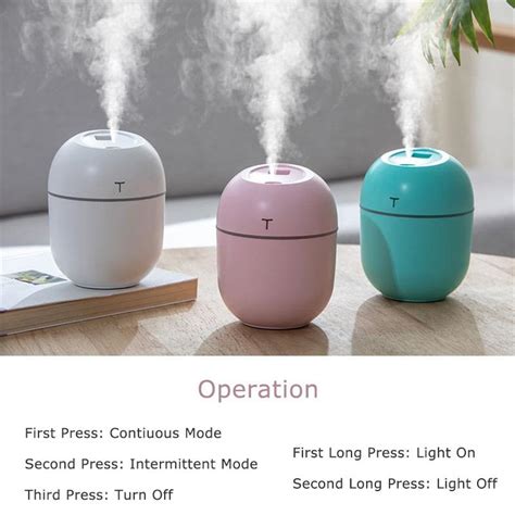 Cheap 200ML Mini Ultrasonic Air Humidifier Romantic Light USB Essential