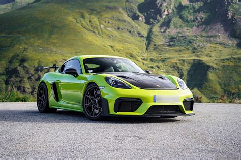 Acid Green Porsche Cayman GT4 RS 718 Carpaints Co