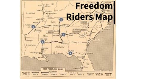 Freedom Riders Map