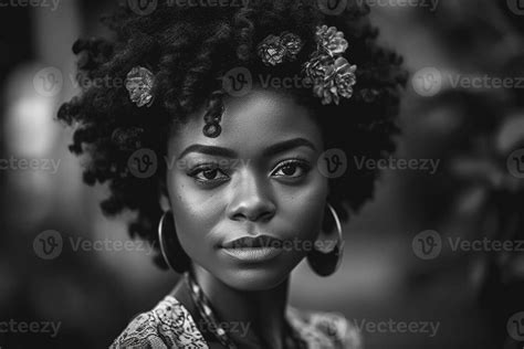 Beautiful Afro American Woman Created With 21875409 Stock Photo At