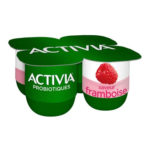 Activia Probiotiques Yaourt Au Bifidus La Framboise X G Pas Cher