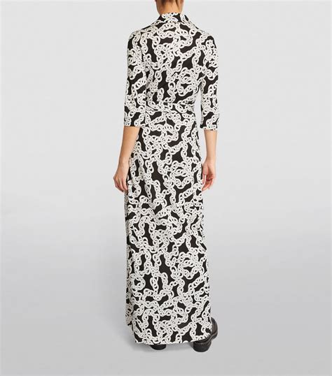 Womens DVF Diane Von Furstenberg Multi Silk Abigail Wrap Dress