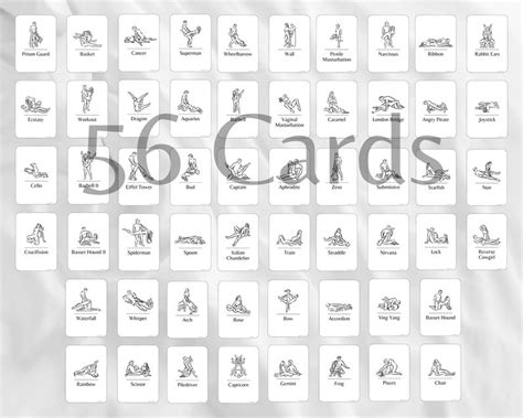 Printable Sex Cards With Sex Positions Sex Game Gift For Etsy UK