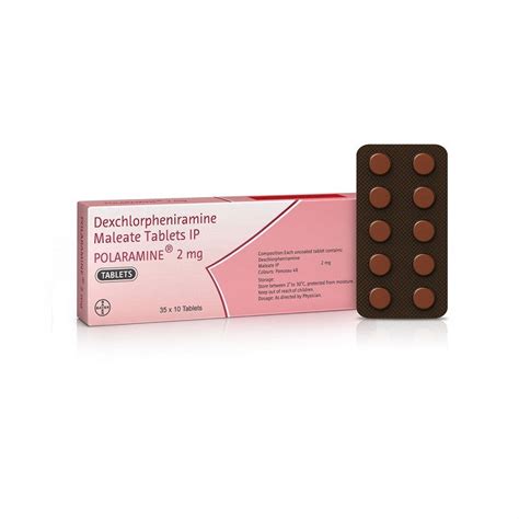 Polaramine Dexchlorpheniramine Tablet Silk Pharmacy