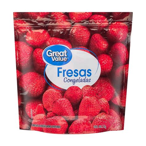 Fresas Great Value Congeladas Enteras 2 Kg Walmart