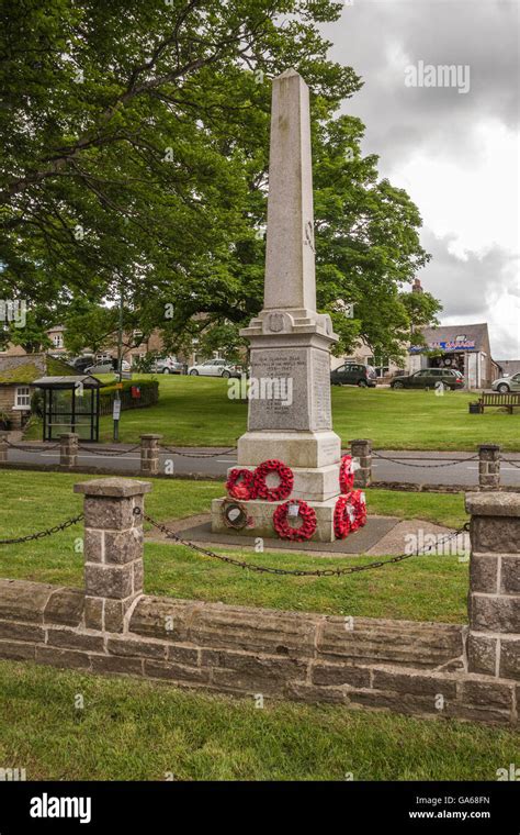 The War Memorial In The Village Of Middleton In Teesdalecodurham