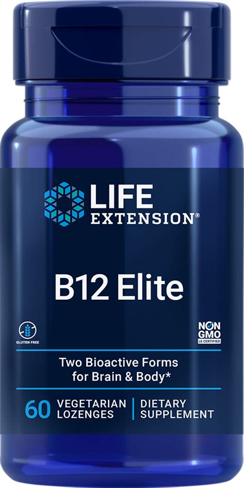 B12 Elite 60 Vegetarian Lozenges Life Extension