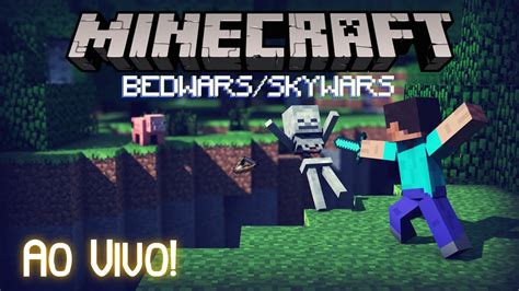 Jogando Bedwars Skywars No Minecraft Ao Vivo Minecraft Java Edition