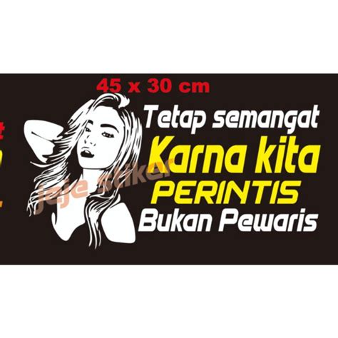 Jual Sticker Cutting Gambar Kata Kata Lucu Untuk Kaca Pintubody Mobil Truck Pick Up Dll