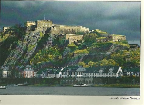 Ehrenbreistein Fortress. Photo scanned from The Castles of the Rhine ...