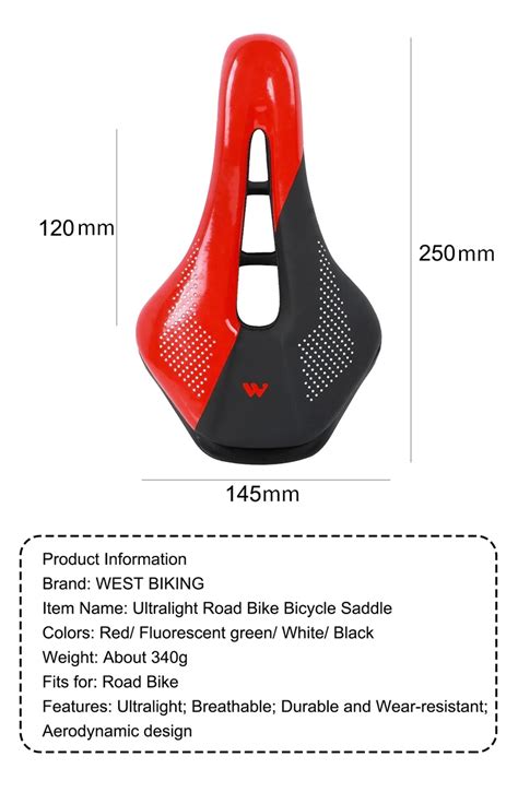 Selle Black Red Selle De V Lo En Cuir Et Fiber De Nylon Souple Pour