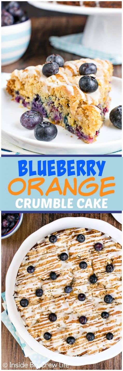 Blueberry Orange Crumble Cake Fresh Blueberries Streusel And Glaze Make This Soft Coffee