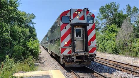 Metra Cab Car 8501 East With MP36 413 At Medinah Illinois On July 10